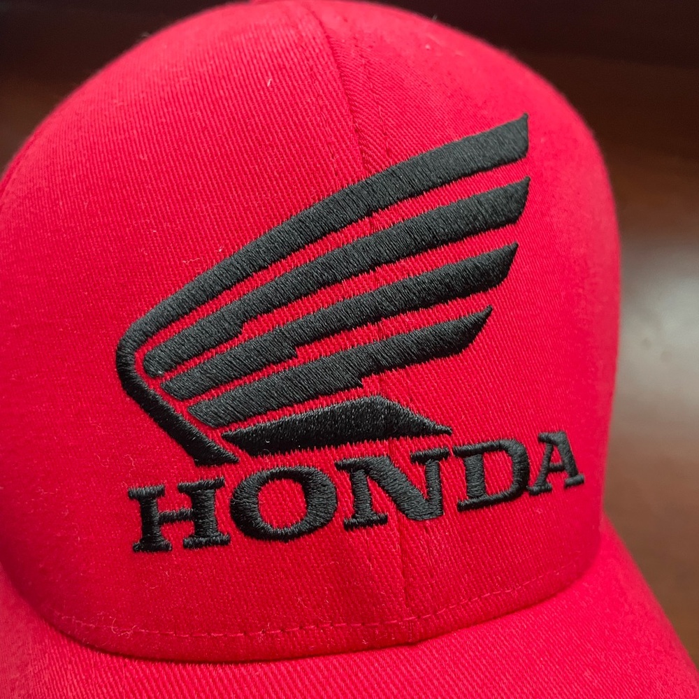 Honda Fox Racing Red Cap with Black Logo